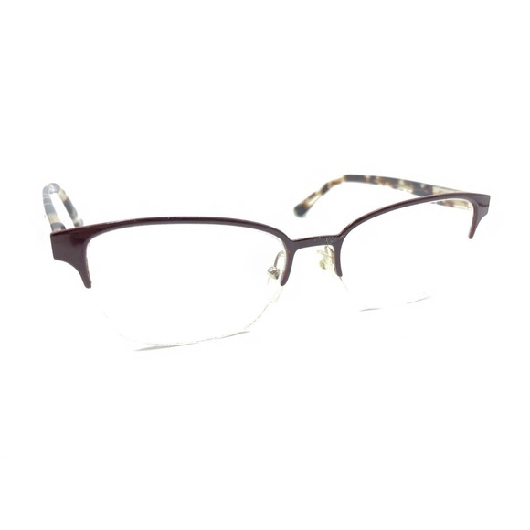 Prada Brown Tortoise Gold Half Frame Eyeglasses Frames 52-17 145 Italy Designer - Picture 1 of 12